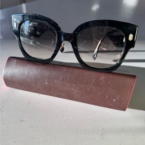 Fendi Black Sunglasses with Brown Case